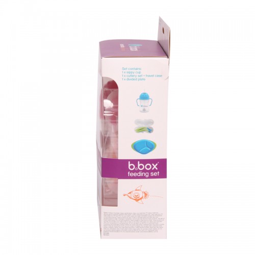 B.box Feeding Set - Sippy Cup, Toddler Cutlery Set, Divided Plate